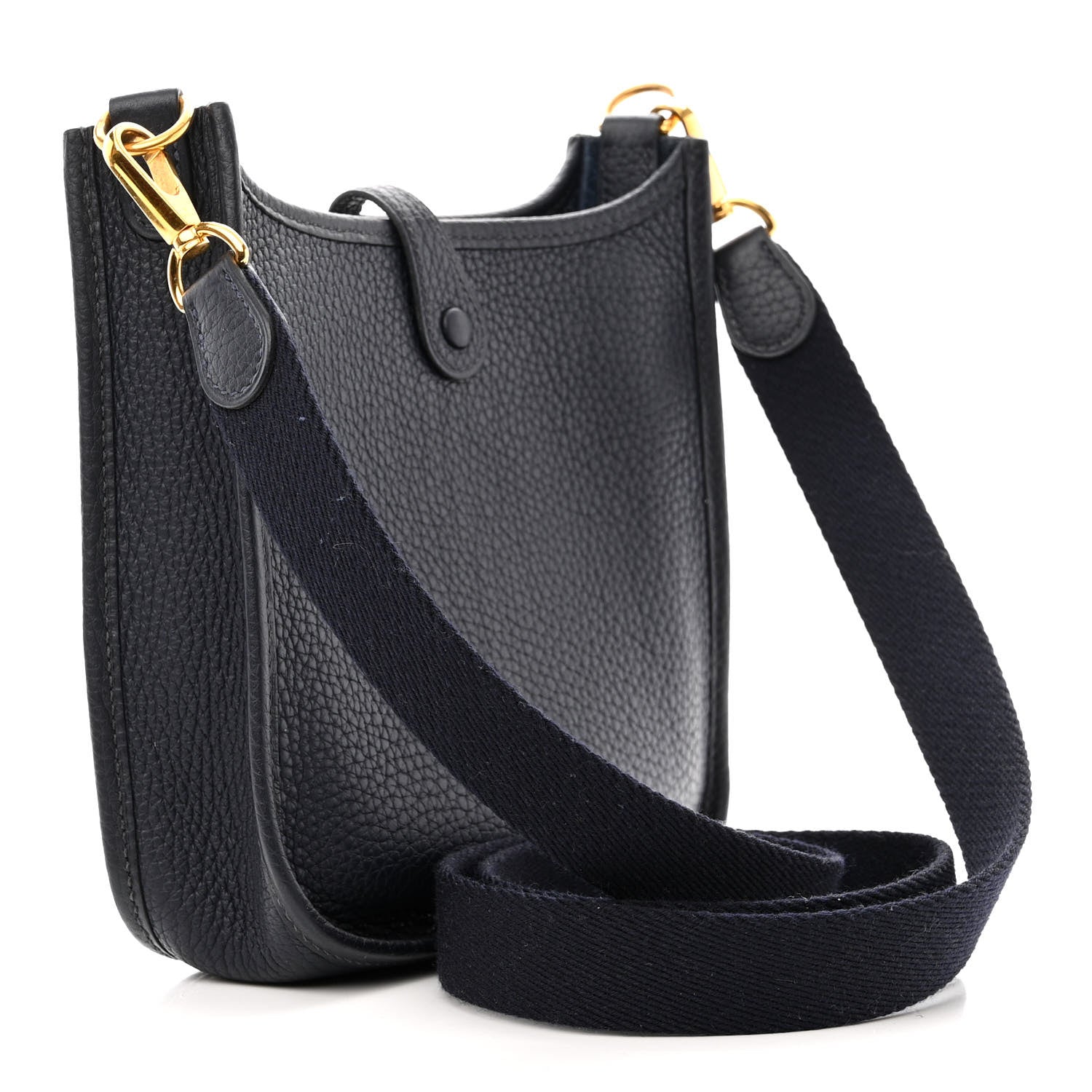 Hermes Taurillon Clemence Evelyne TPM Bleu Nuit 3 of 10