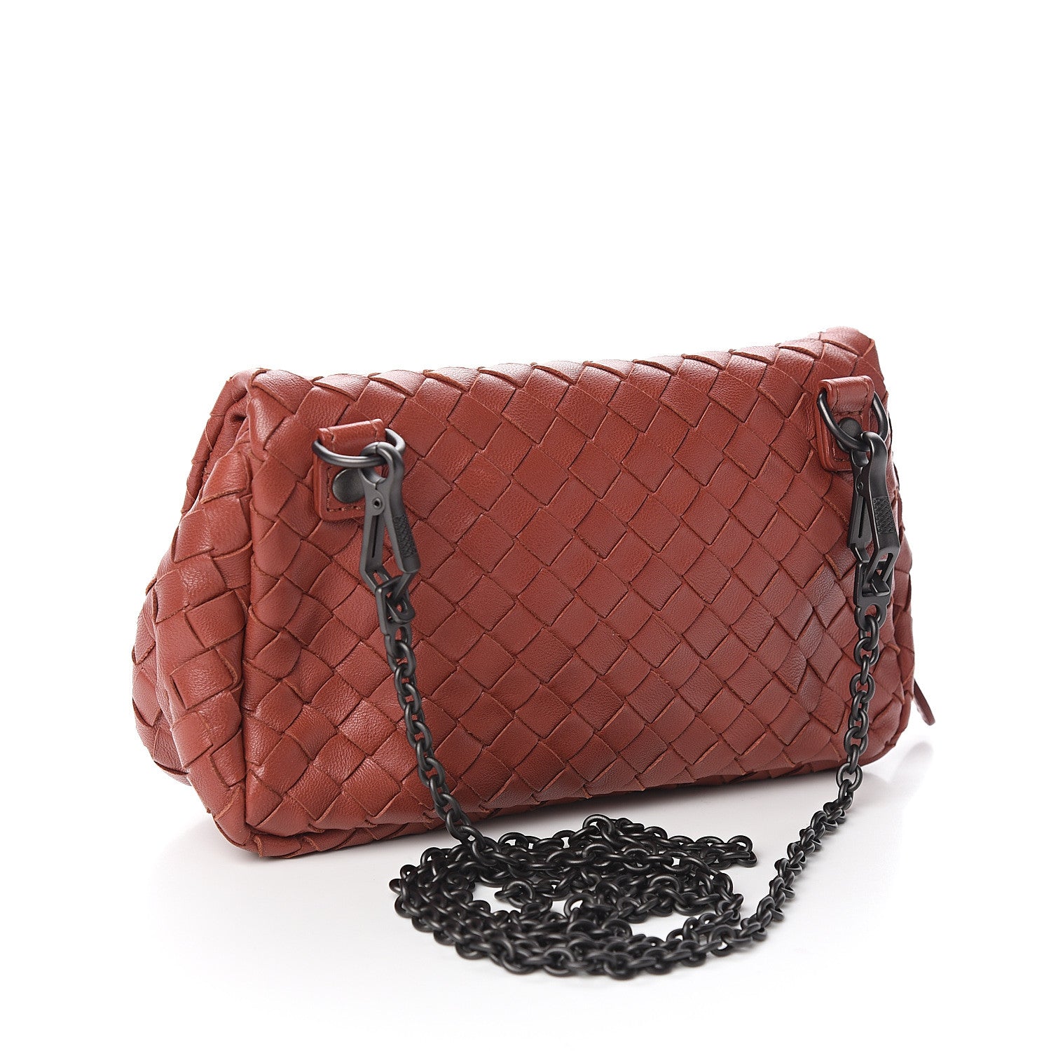 Bottega Veneta Nappa Intrecciato Mini Chain Messenger Brique 2 of 9