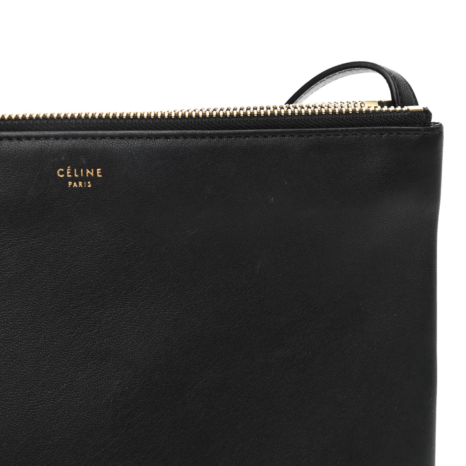 Celine Lambskin Large Trio Crossbody Bag Black 15 of 16