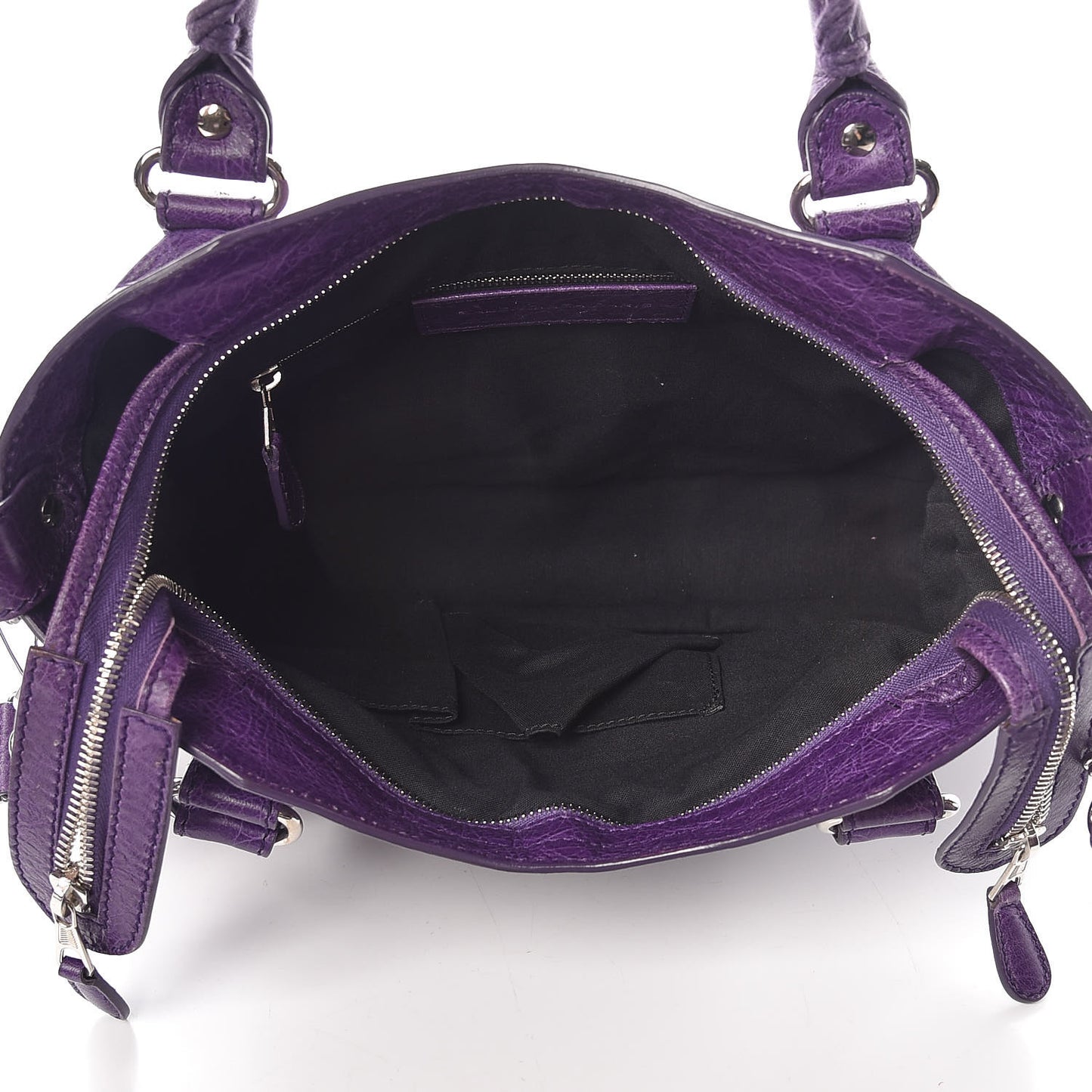 Agneau Giant 12 Silver Hardware Town Dark Violet