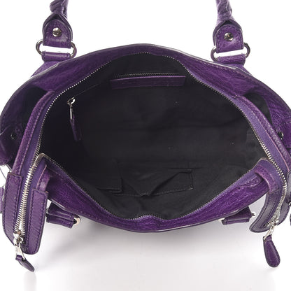 Balenciaga Agneau Giant 12 Silver Hardware Town Dark Violet 5 of 15