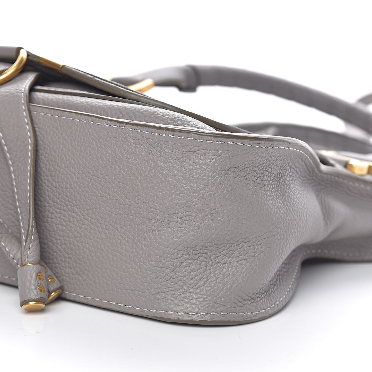 Calfskin Small Marcie Satchel Cashmere Grey