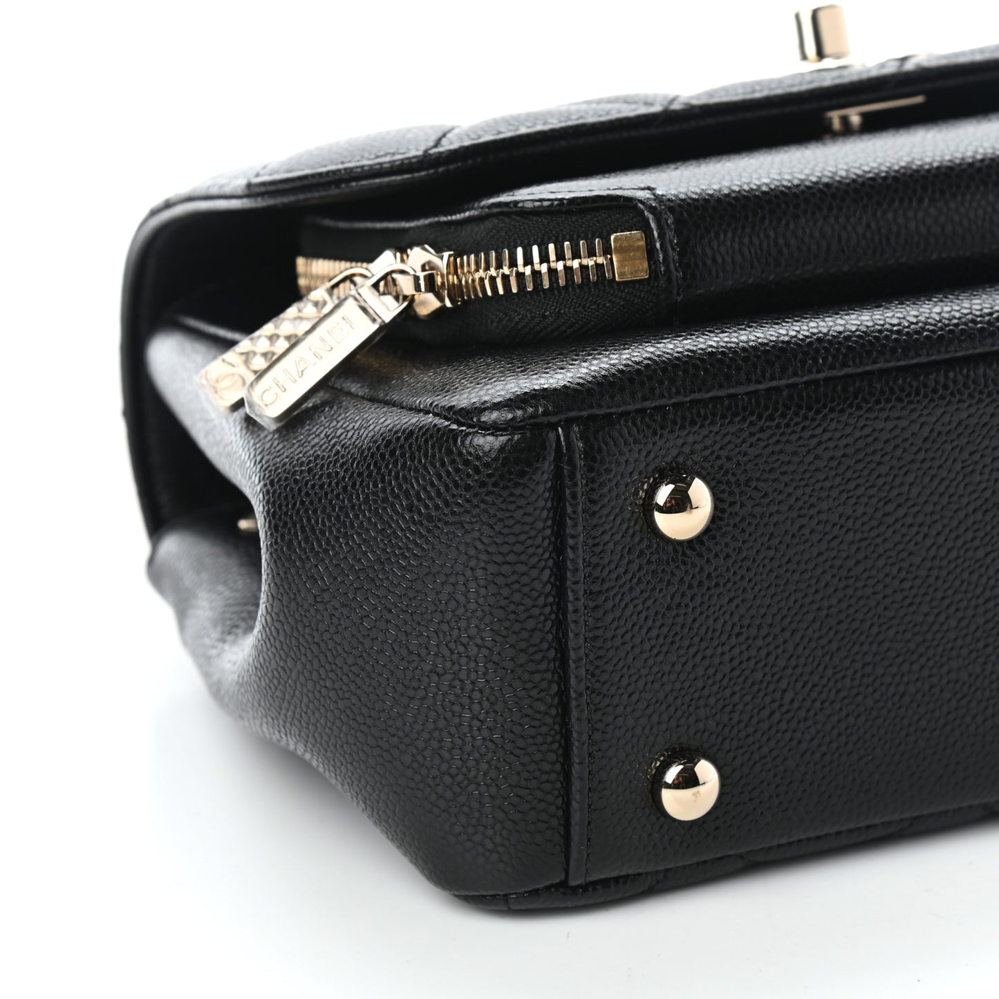 Caviar Quilted Small Business Affinity Flap Black