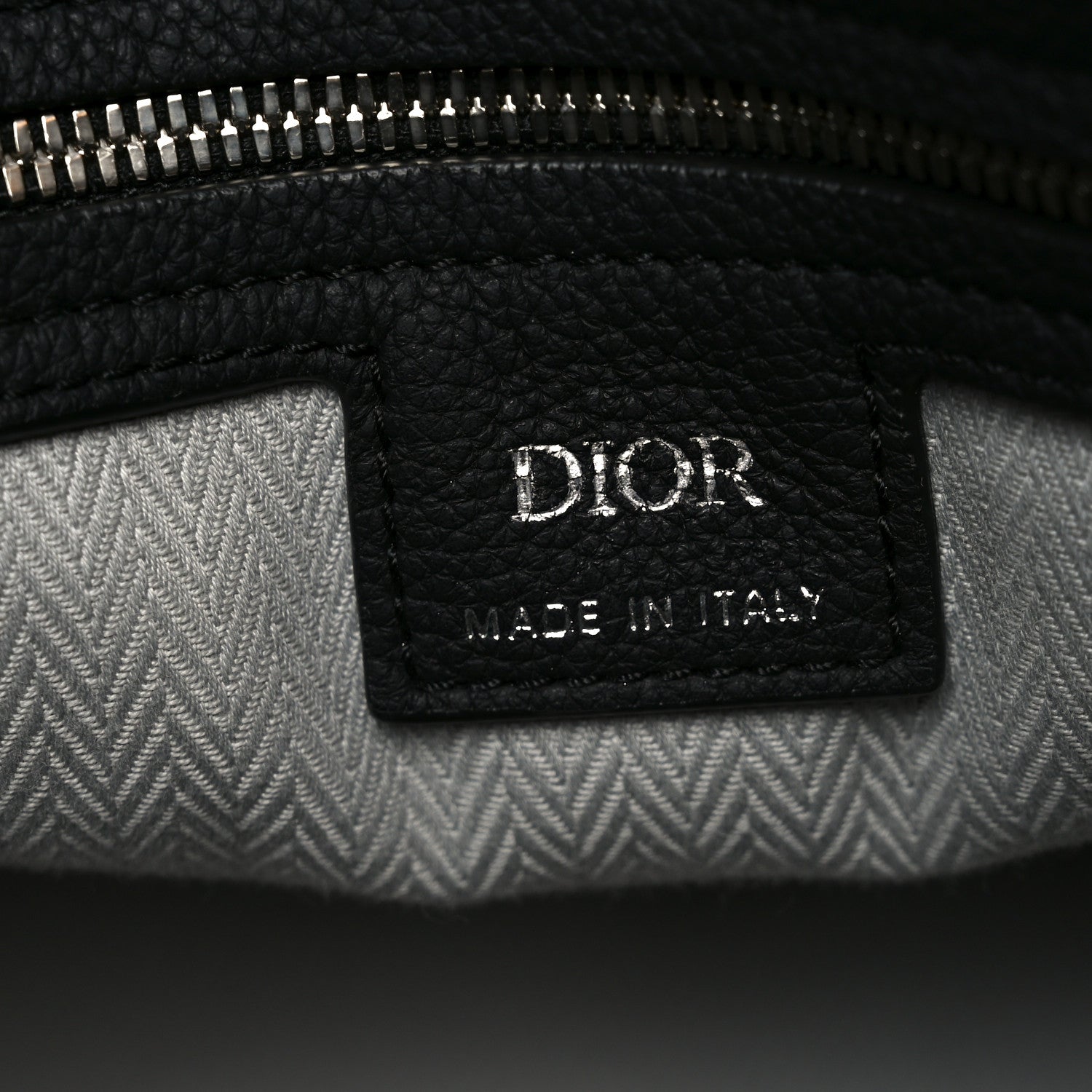 Christian Dior Icons Calfskin Medium Normandie Tote Black 6 of 10