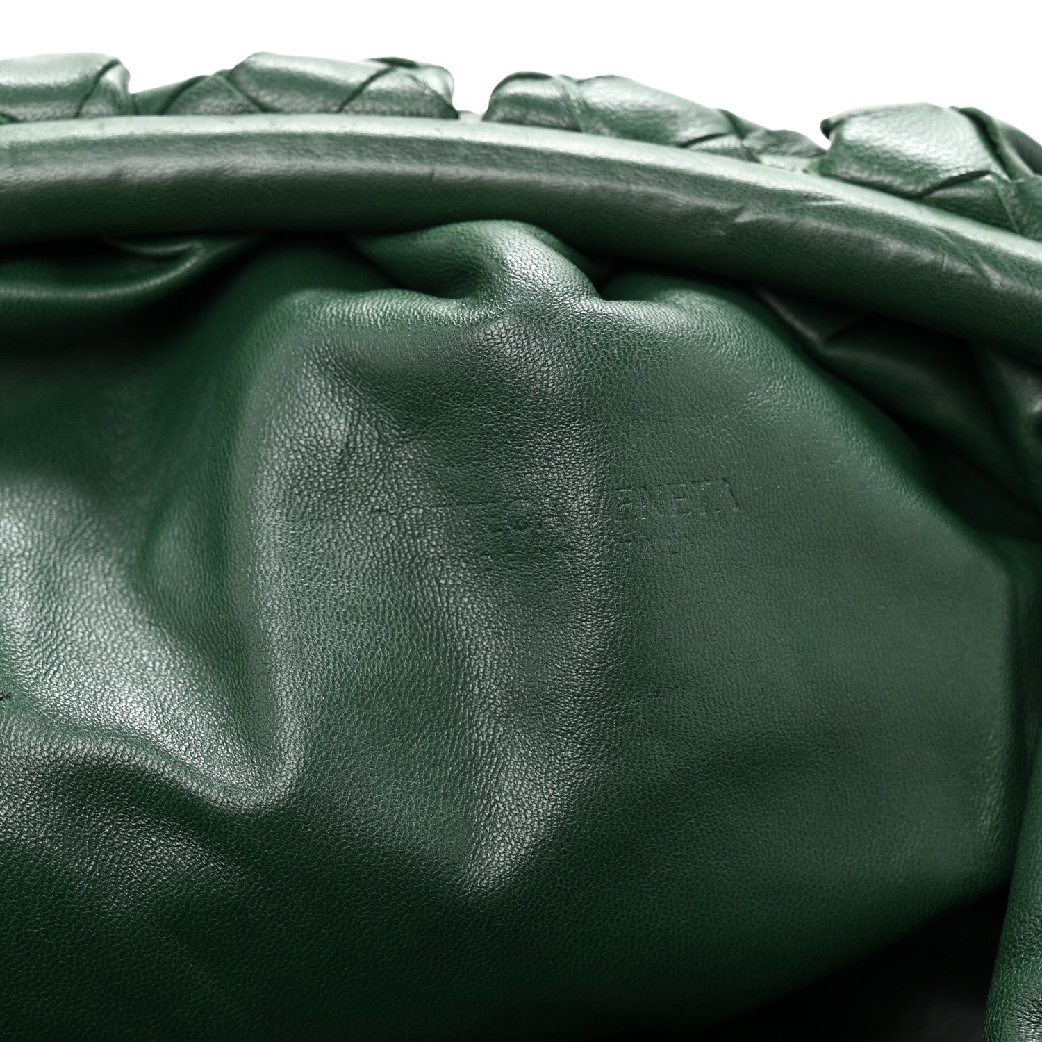 Bottega Veneta Nappa Maxi Intrecciato The Pouch Oversized Clutch Raintree 6 of 14