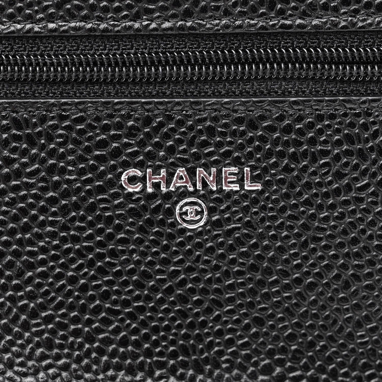 Chanel Caviar Quilted Wallet On Chain WOC Black 6 of 12