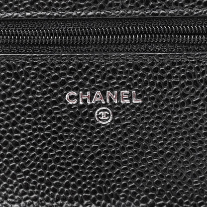 Chanel Caviar Quilted Wallet On Chain WOC Black 6 of 12