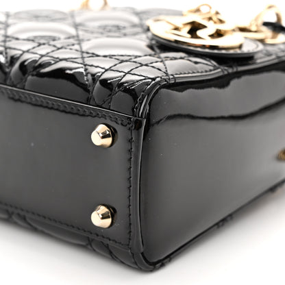Christian Dior Patent Cannage Mini Lady Dior Black 9 of 9