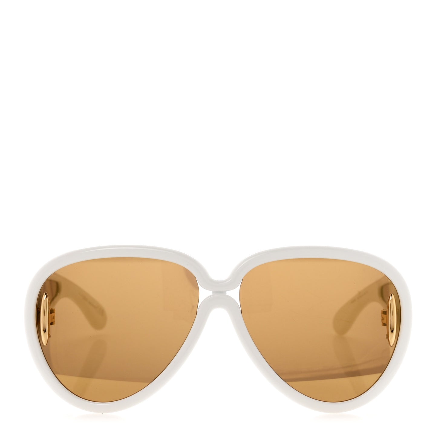 Acetate Pilot Mask sunglasses LW40132I White
