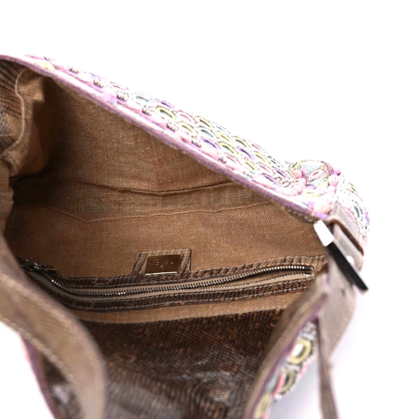 Elaphe Mirror Specchietti Embroidered Baguette Multicolor