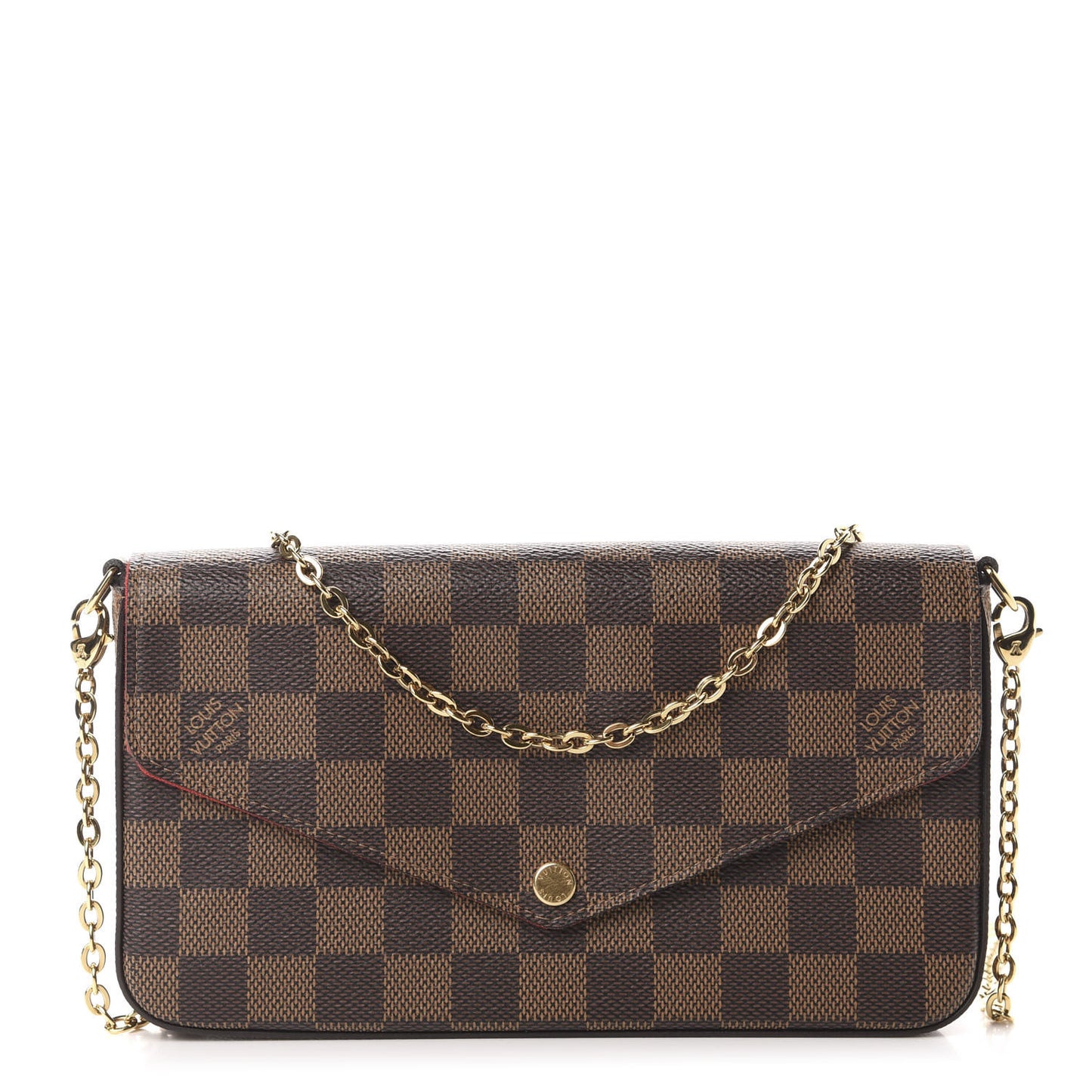 Damier Ebene Pochette Felicie Chain Wallet