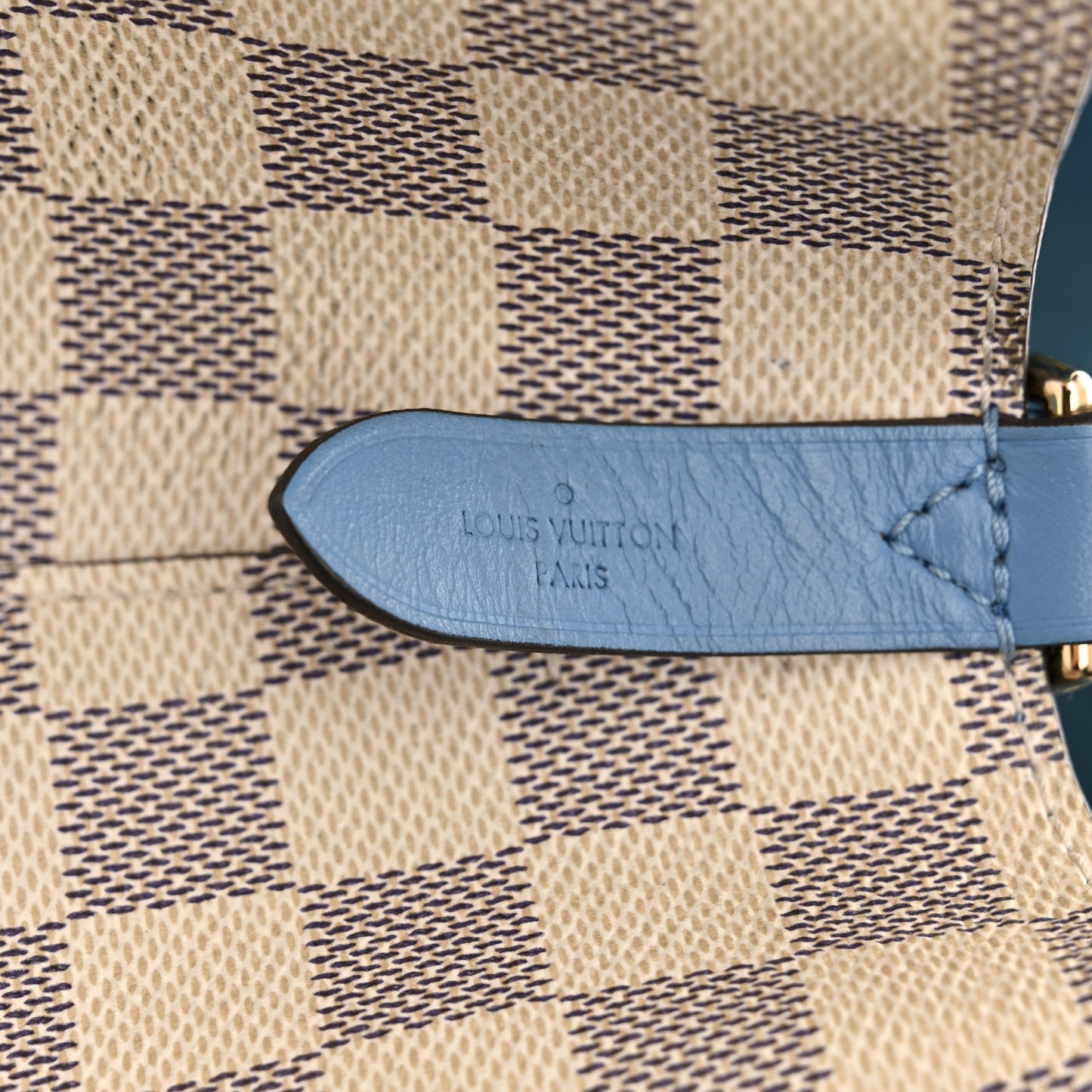 Damier Azur Neonoe MM Bleuet