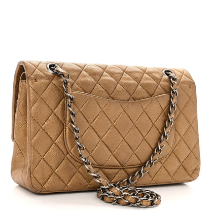 Chanel Metallic Caviar Quilted Medium Double Flap Copper 3 of 13
