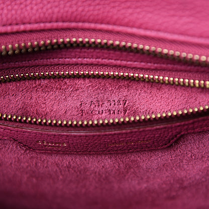 Celine Baby Drummed Calfskin Micro Luggage Plum 6 of 9