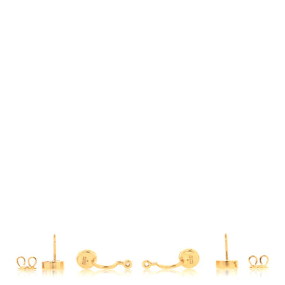 Gucci Metal Crystal Blondie Drop Earrings Gold 3 of 4
