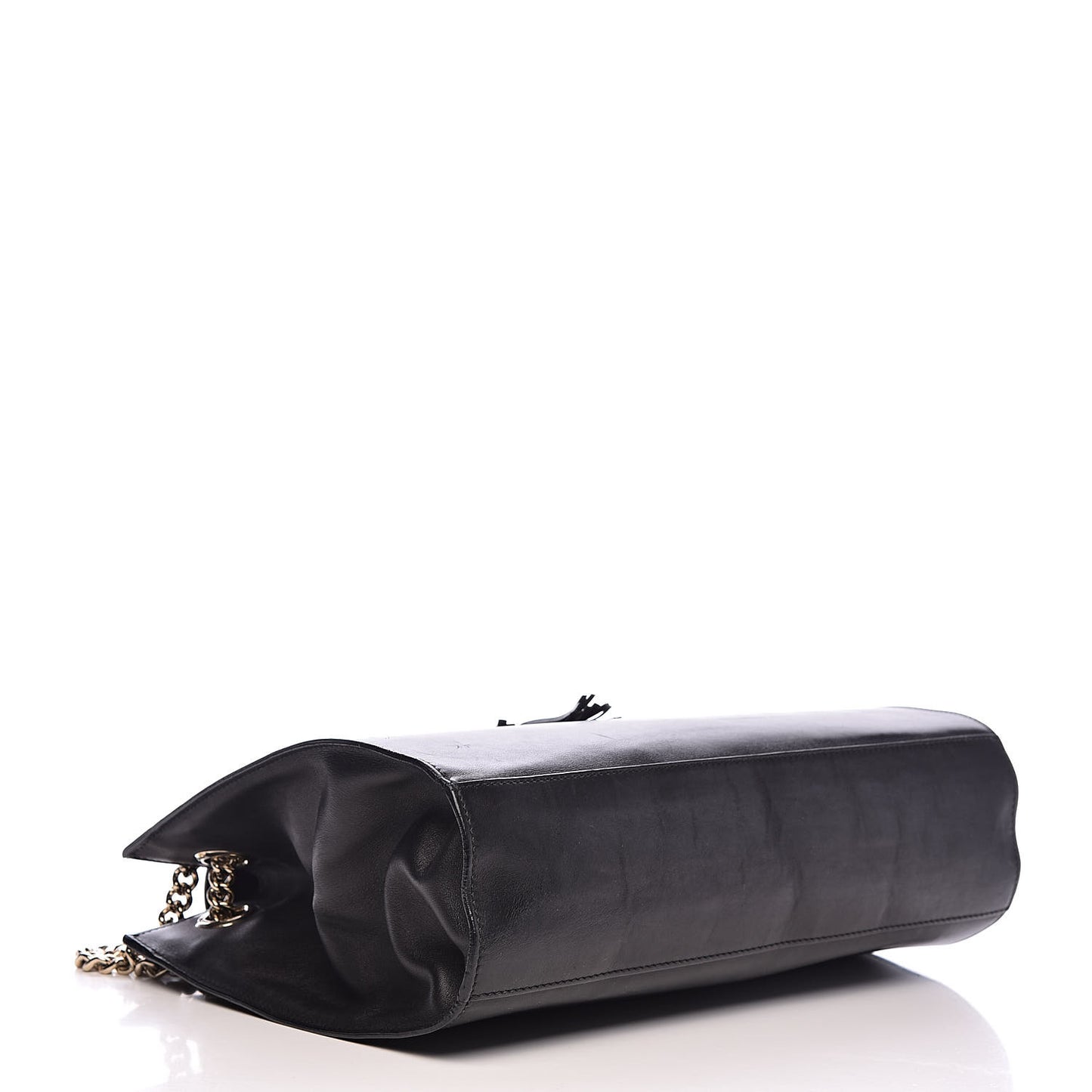 Saddle Soft Lux Large Emily Chain Shoulder Bag Black