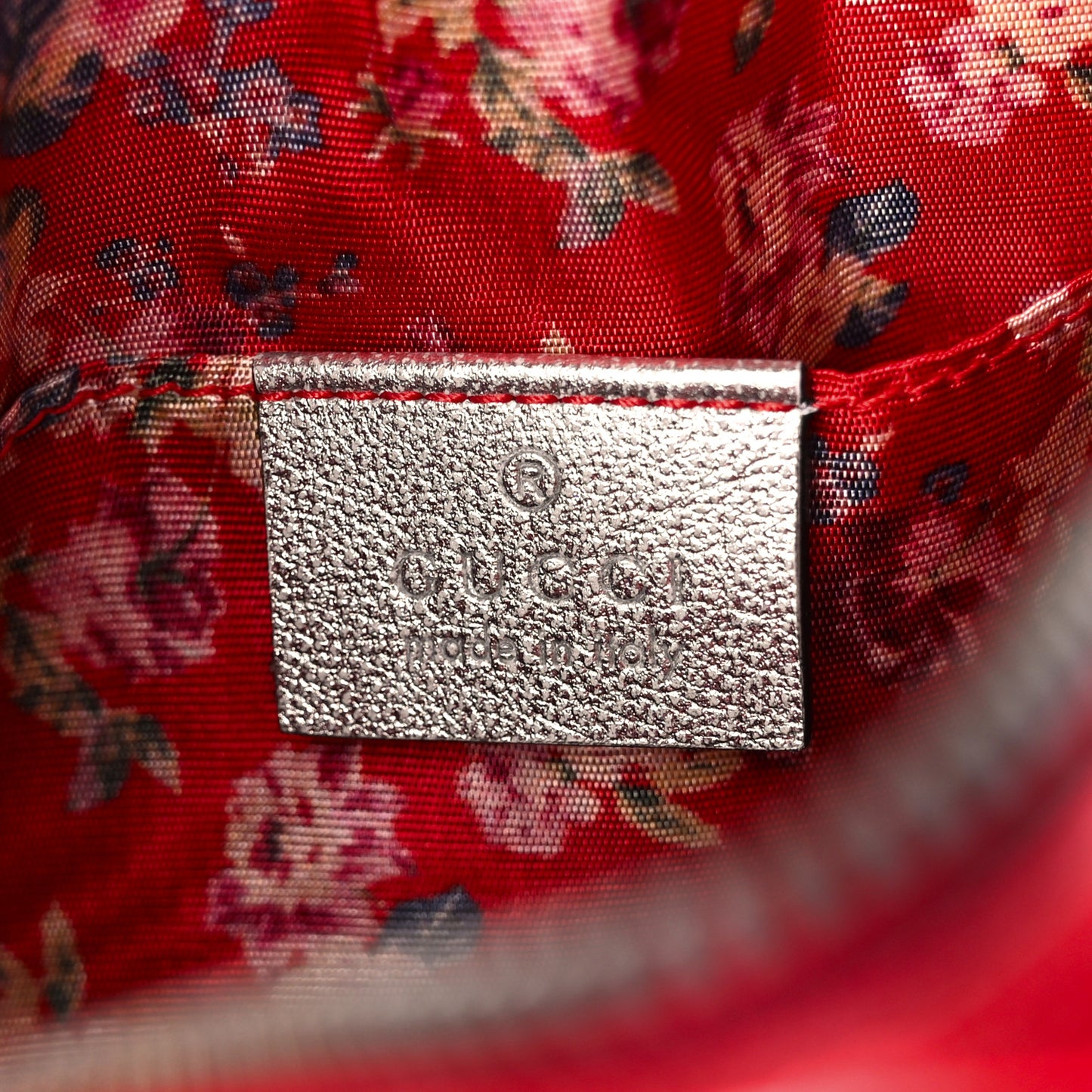 Laminated Nappa Trapuntata Mini Zumi Dome Shoulder Bag Rosso Marine Argento