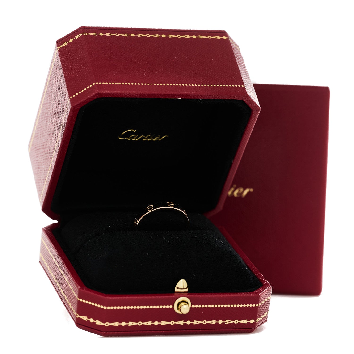 Cartier 18K Pink Gold 3.5mm LOVE Wedding Band Ring 58 8.5 5 of 5
