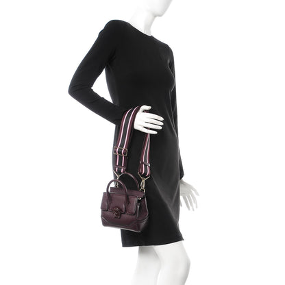 Versace Calfskin Small Palazzo Empire Bag Burgundy 2 of 8