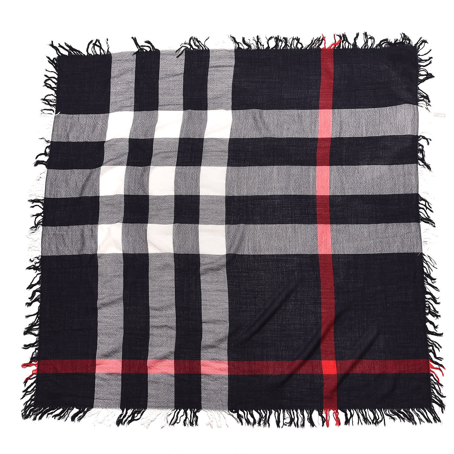 Burberry Merino Wool House Check Scarf Navy 3 of 5