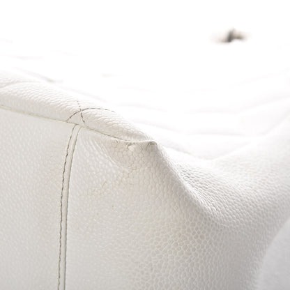 Chanel Caviar Quilted Grand Shopping Tote GST White 17 of 27