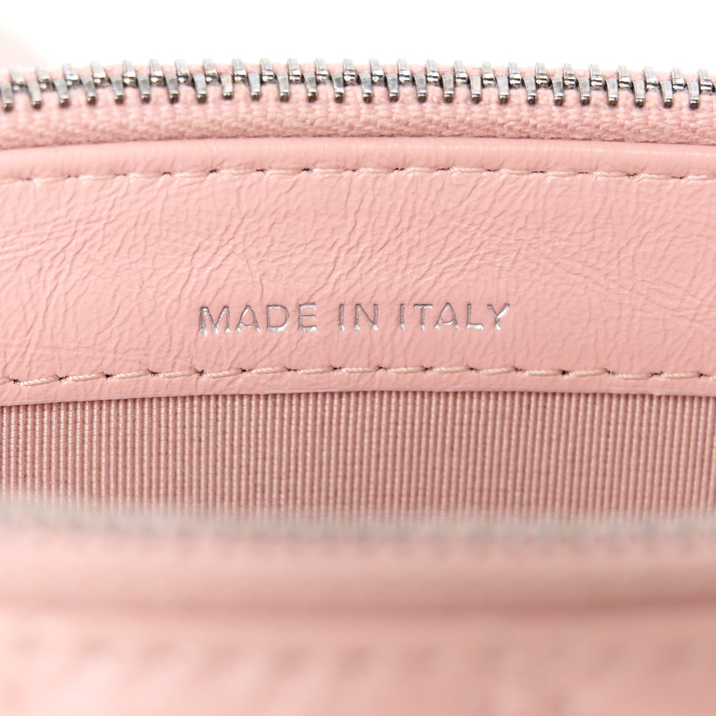 Aged Calfskin Quilted Small Gabrielle Clutch With Chain Light Pink