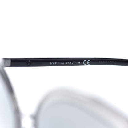 Chanel Metal Cat Eye Sunglasses 4222 Silver Black 6 of 8