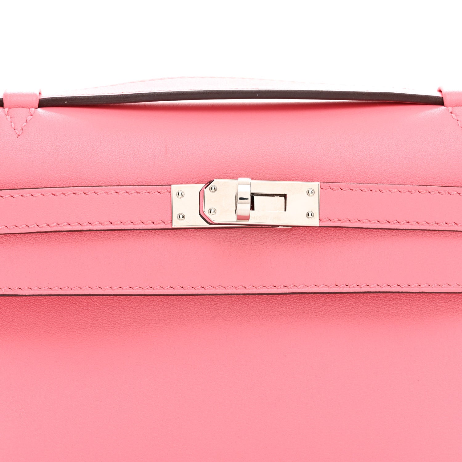 Hermes Swift Kelly Pochette Clutch Rose Ete 8 of 11