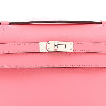 Hermes Swift Kelly Pochette Clutch Rose Ete 8 of 11