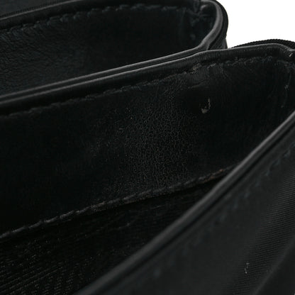 Prada Saffiano Tessuto Nylon Chain Shoulder Bag Black 16 of 16
