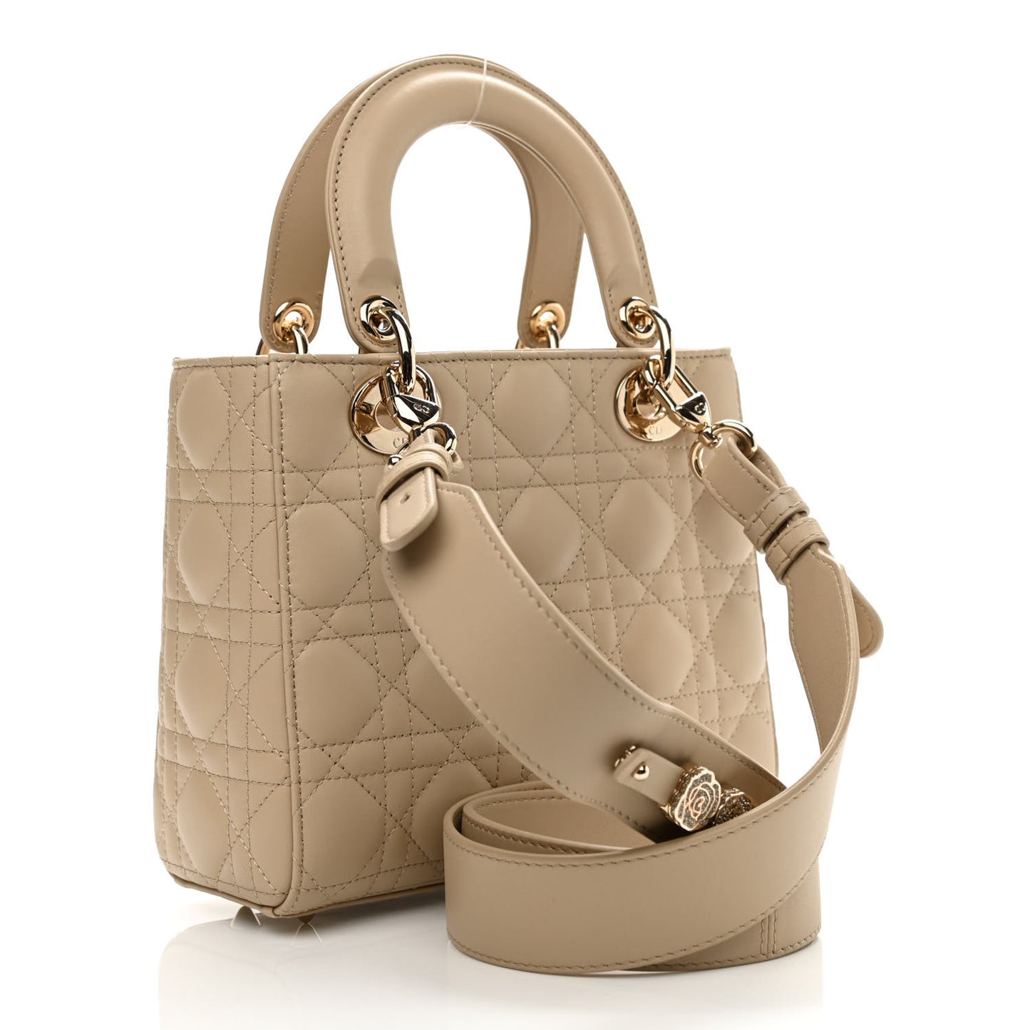 Lambskin Cannage Small My ABCDior Lady Dior Beige