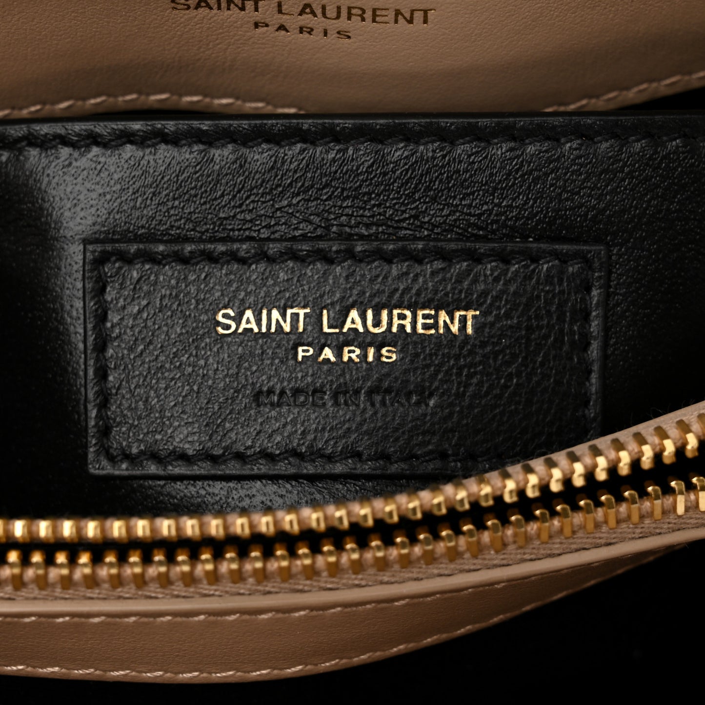 Calfskin Y Quilted Monogram Small Loulou Chain Satchel Dark Beige