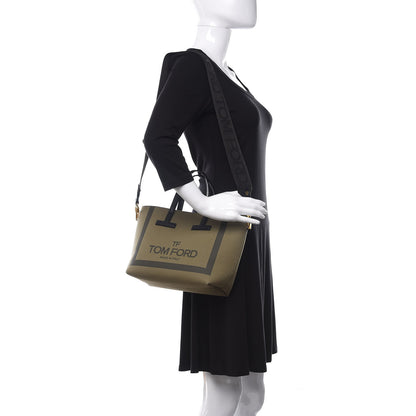 Tom Ford Canvas Mini T Tote Military Black 2 of 10