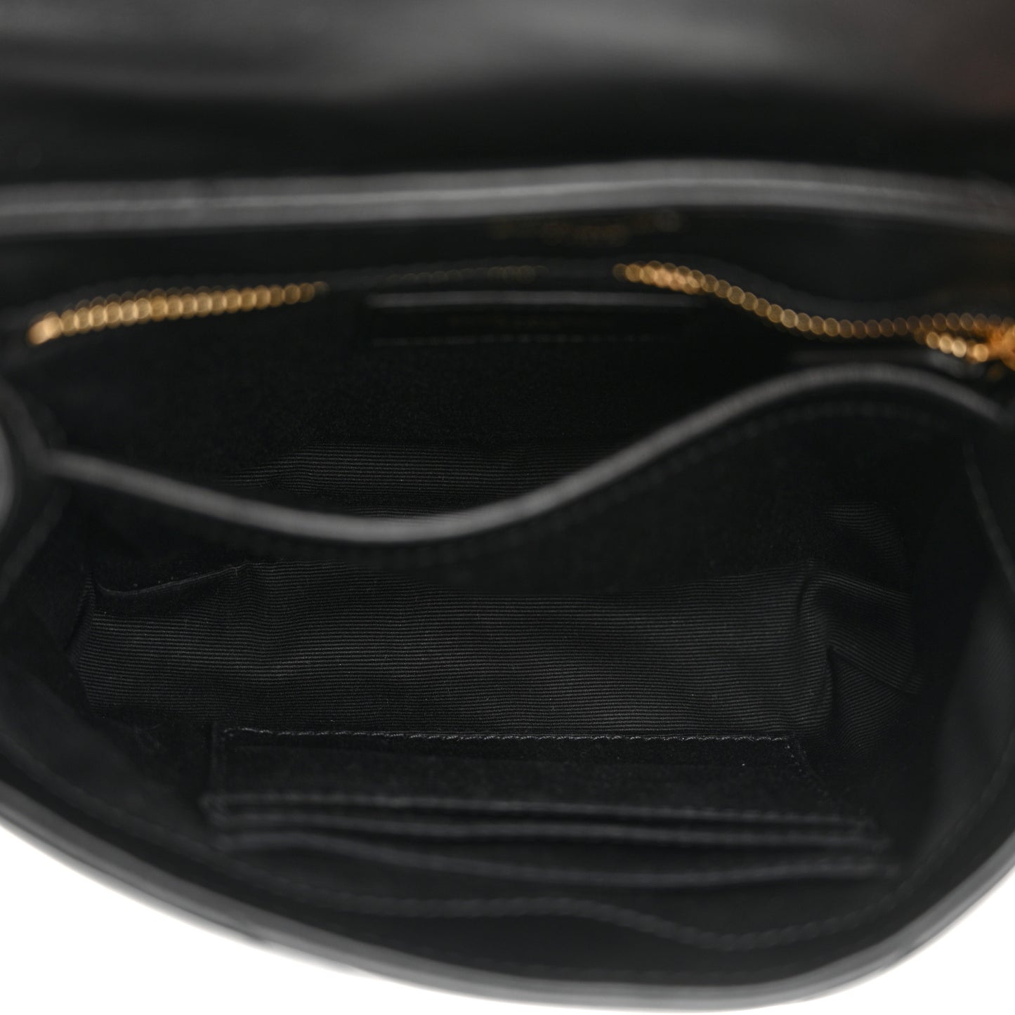 Calfskin Y Quilted Monogram Toy Loulou Crossbody Bag Black