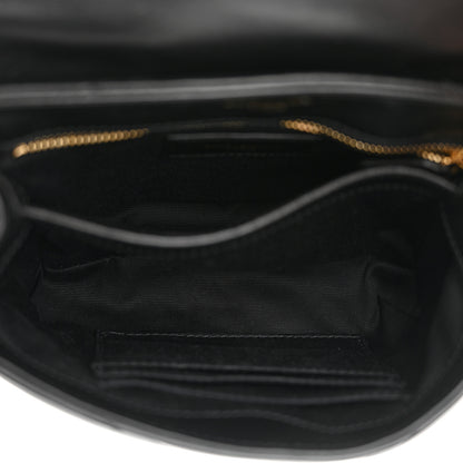 Saint Laurent Calfskin Y Quilted Monogram Toy Loulou Crossbody Bag Black 5 of 13