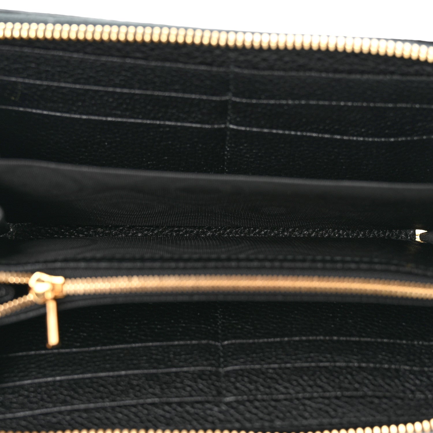 Gucci Grainy Calfskin Zumi Zip Around Wallet Black 5 of 8