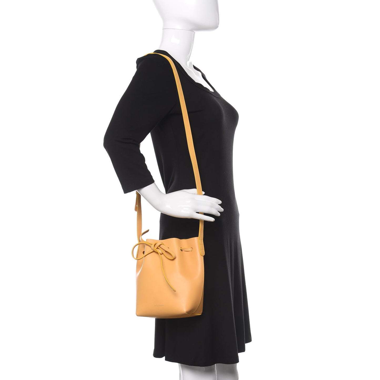 Calfskin Mini Bucket Bag Sun
