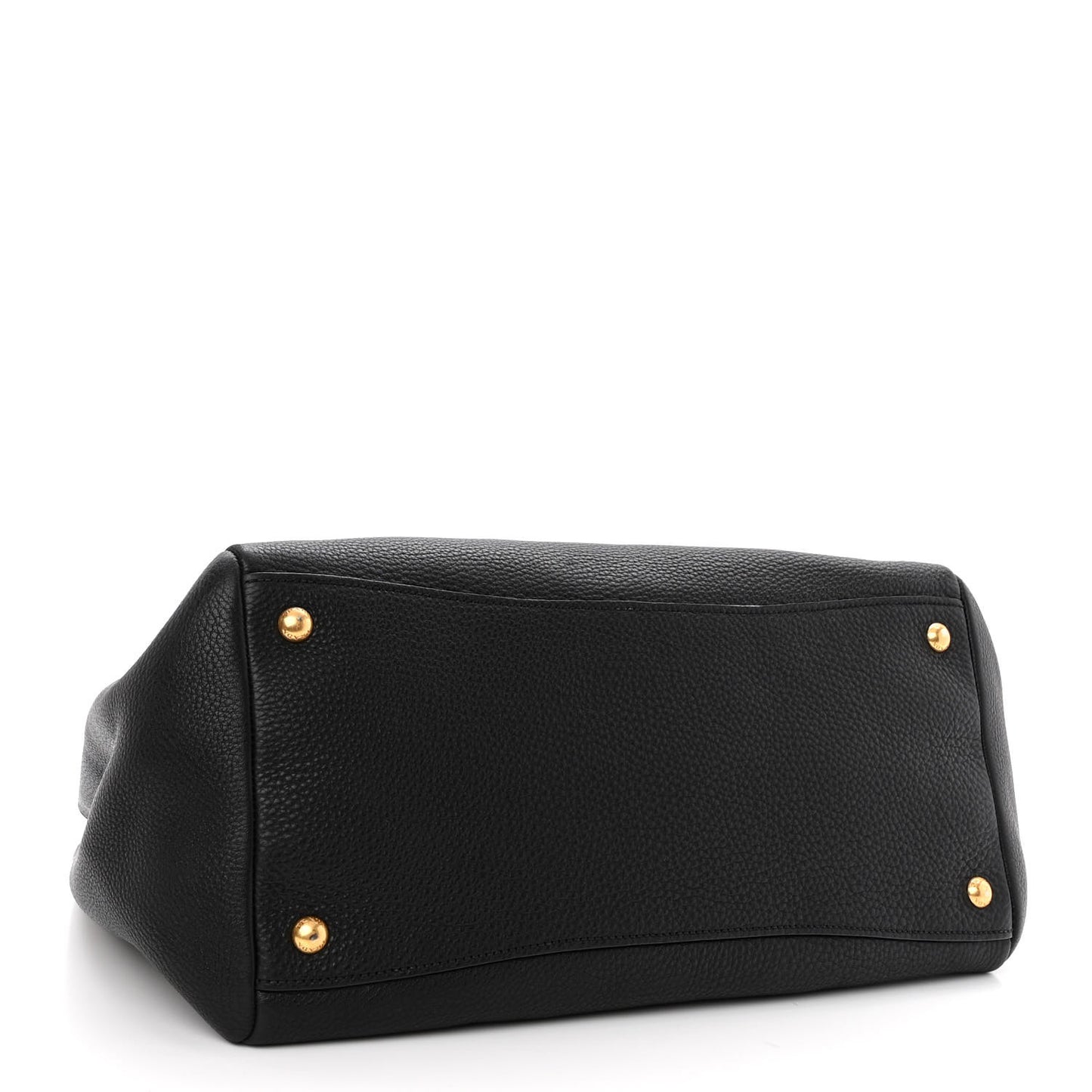 Vitello Daino Shopping Satchel Black