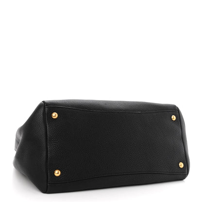 Prada Vitello Daino Shopping Satchel Black 4 of 11