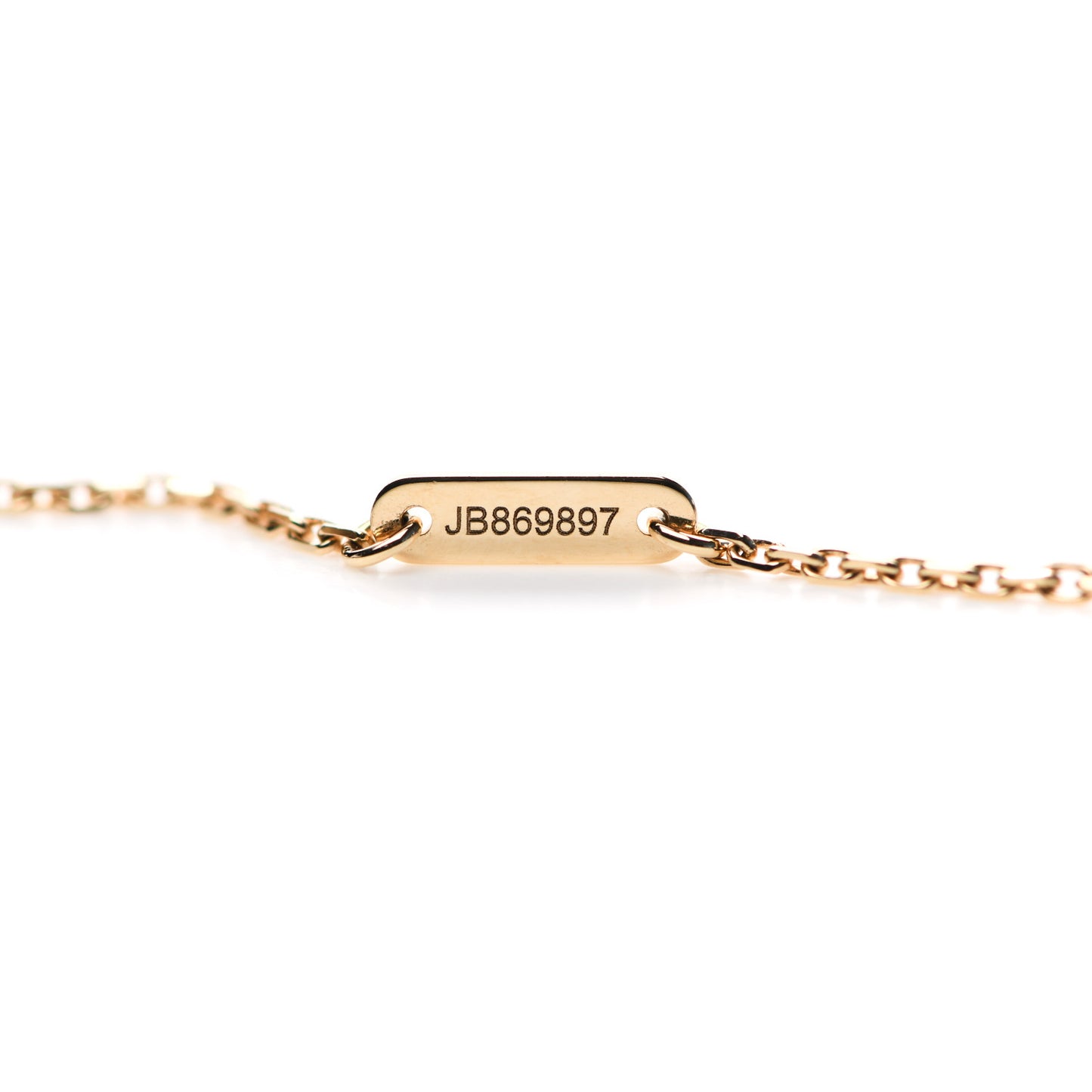 18K Yellow Gold Mother of Pearl Sweet Alhambra Pendant Necklace