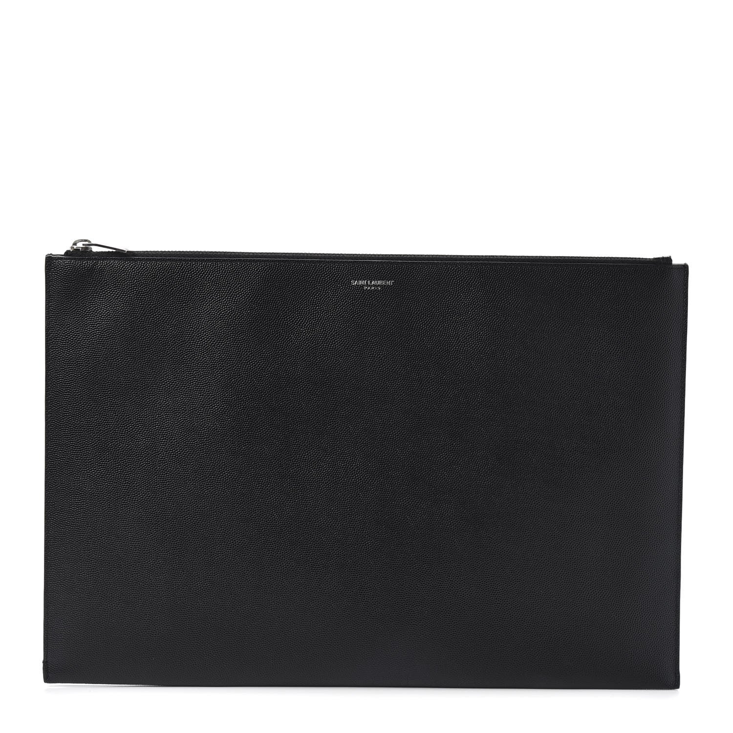 Saint Laurent Grain De Poudre Document Holder Black 1 of 8