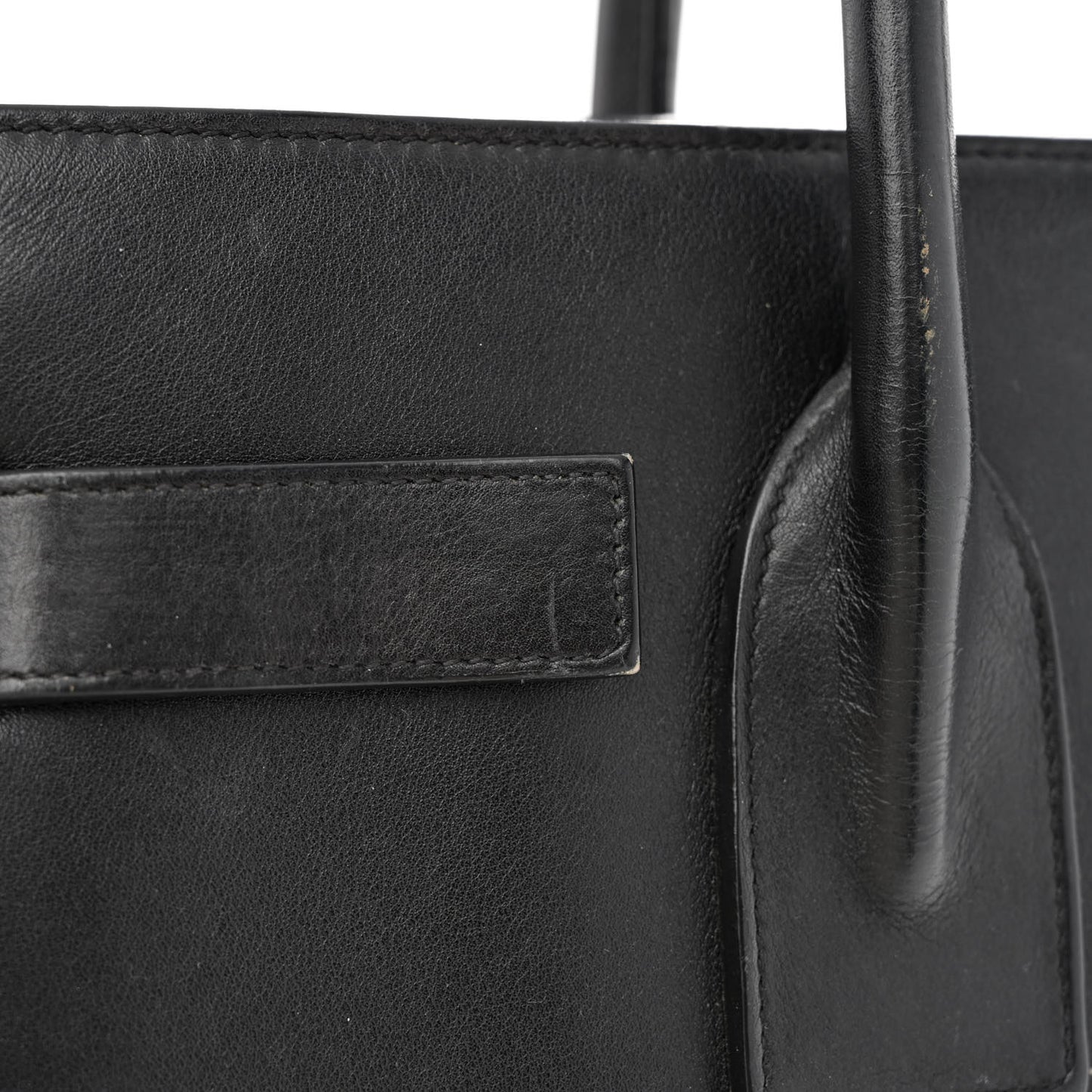 Smooth Calfskin Small Sac De Jour Black