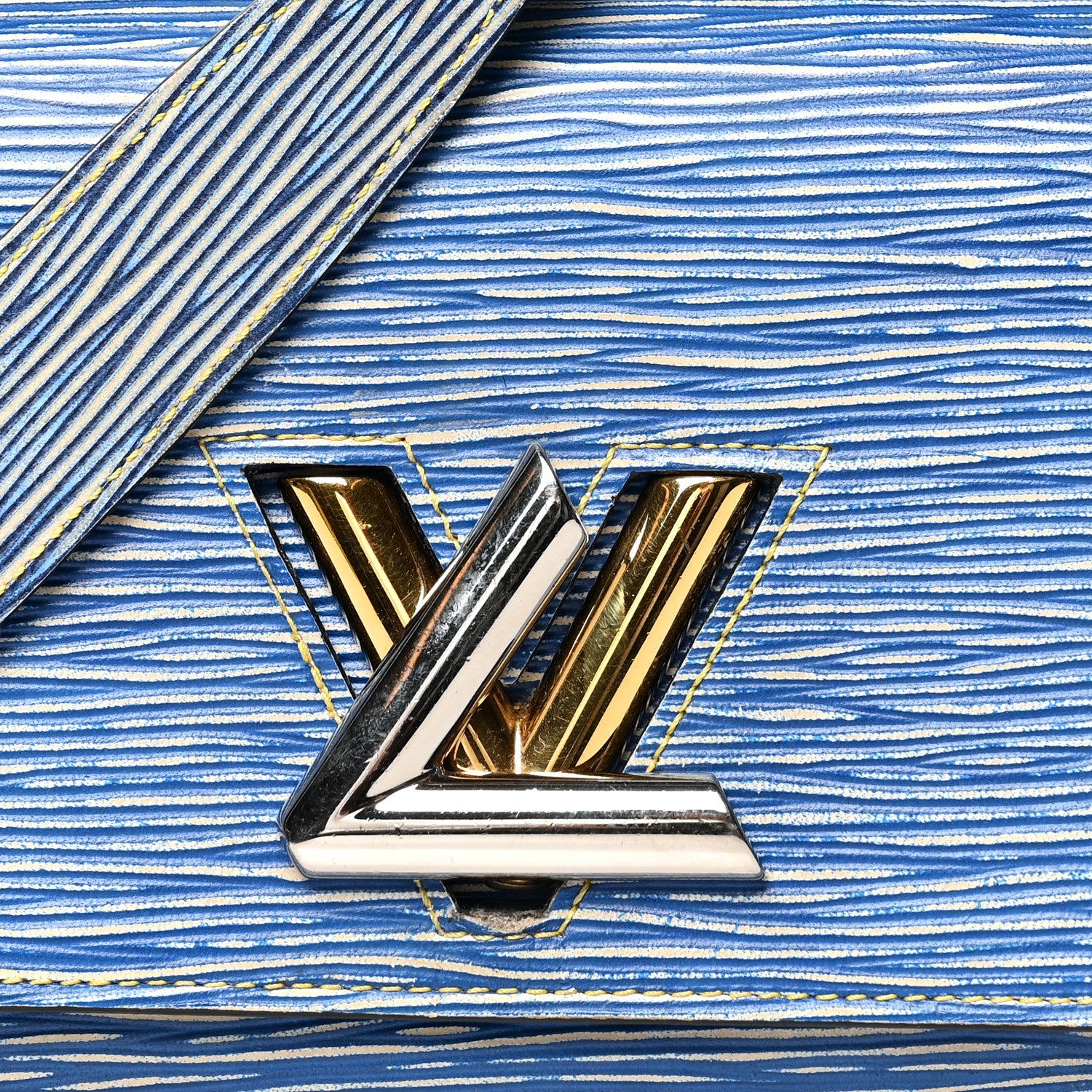 Louis Vuitton Epi Twist Chain Wallet Denim Light 8 of 11