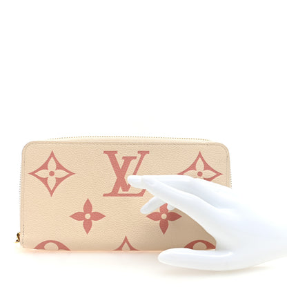 Louis Vuitton Empreinte Monogram Giant Zippy Wallet Creme Bois De Rose 2 of 9