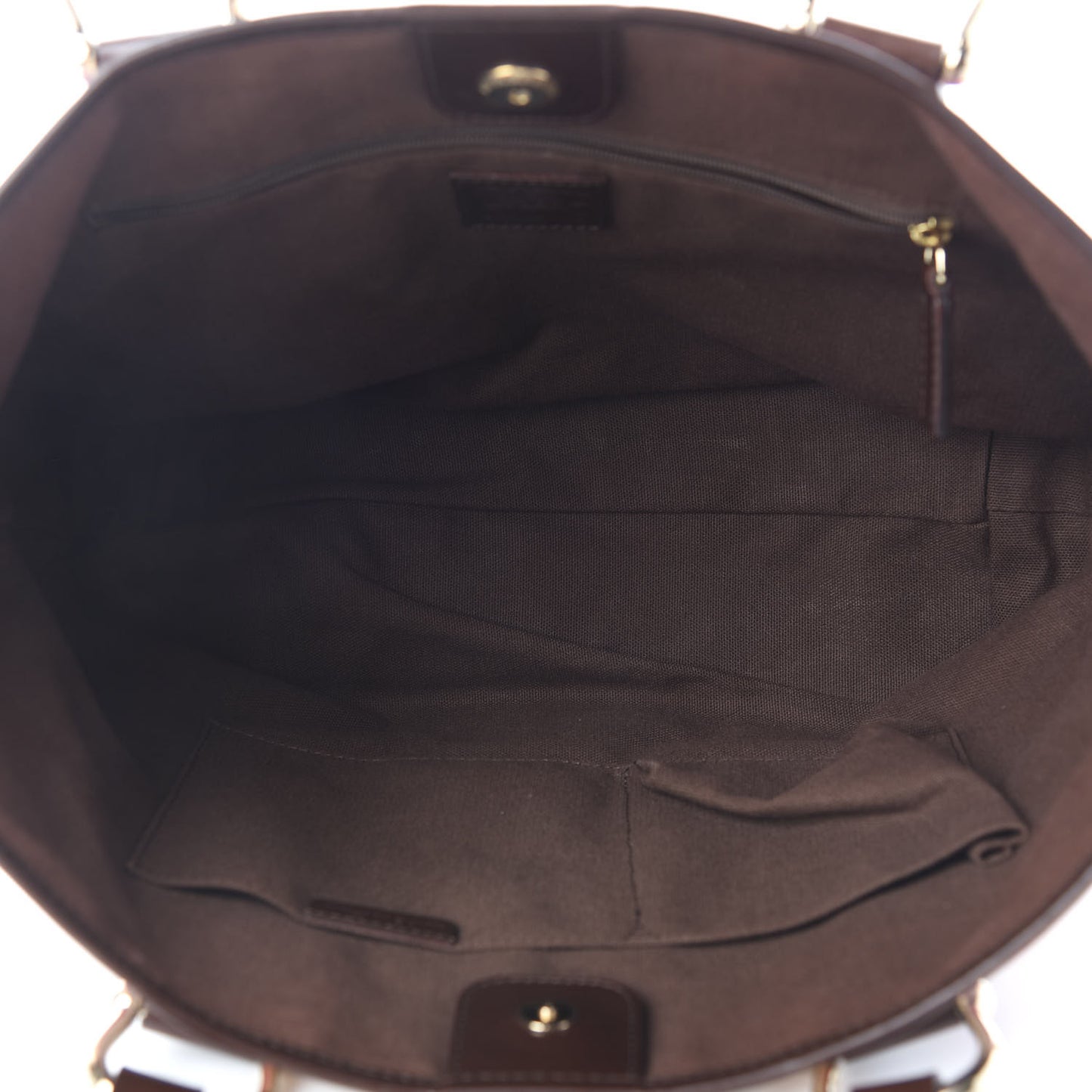 Check Tote White Brown Pink