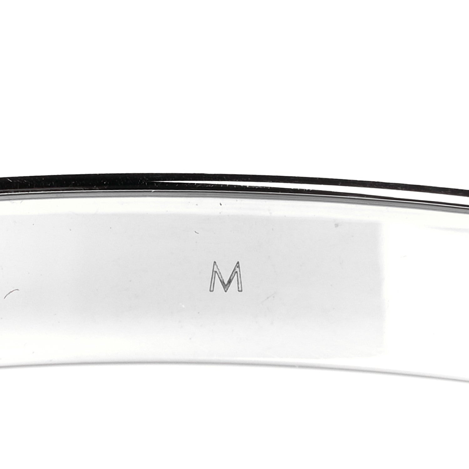 Louis Vuitton Brass Palladium Plated Nanogram Cuff M Silver 5 of 6