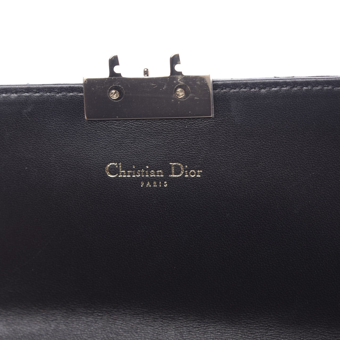 Lambskin Cannage Miss Dior Promenade Pouch Black