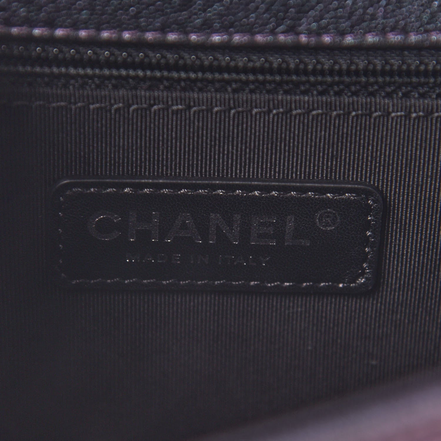 Chanel Iridescent Goatskin Quilted New Medium Boy Flap Purple 6 of 9