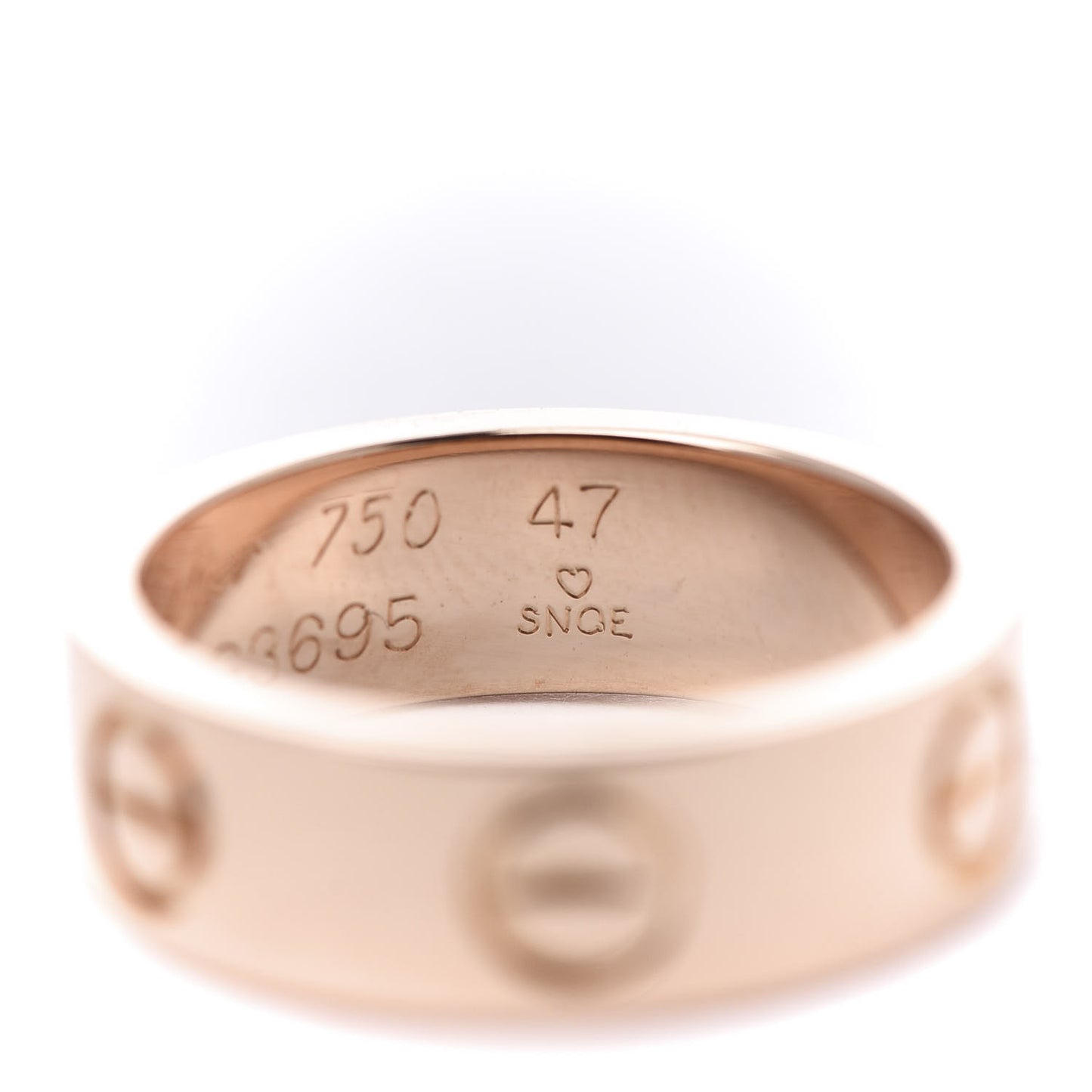 18K Pink Gold 5.5mm LOVE Ring 47 4
