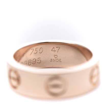 Cartier 18K Pink Gold 5.5mm LOVE Ring 47 4 5 of 5